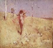 Arthur streeton The Spirit of the Drought oil painting artist